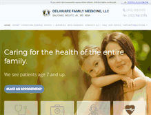 Tablet Screenshot of delawarefamilymedicine.com